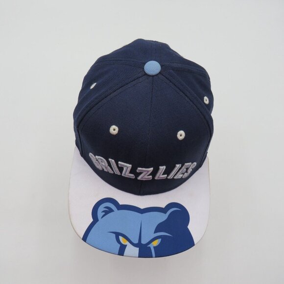 Adidas Hat Youth Memphis Grizzlies Snapback Cap Embroidered Spellout Bear Bill - Picture 5 of 10